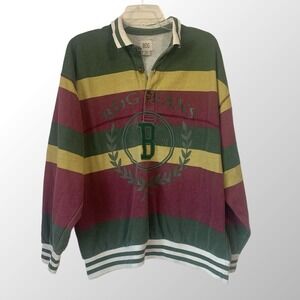 Vintage BDG Jeans Rugby Sweater Striped‎ Collared Size Small Y2K Oversized